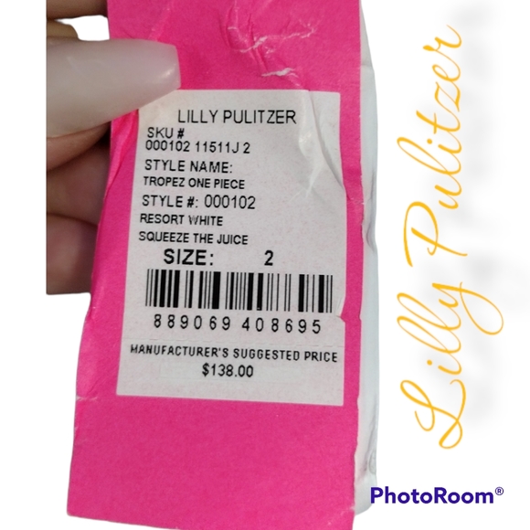 Lilly Pulitzer 2 resort white squeeze the juice st Tropez vacation cruise one - Picture 4 of 4